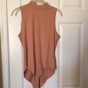 Mauve knit bodysuit
